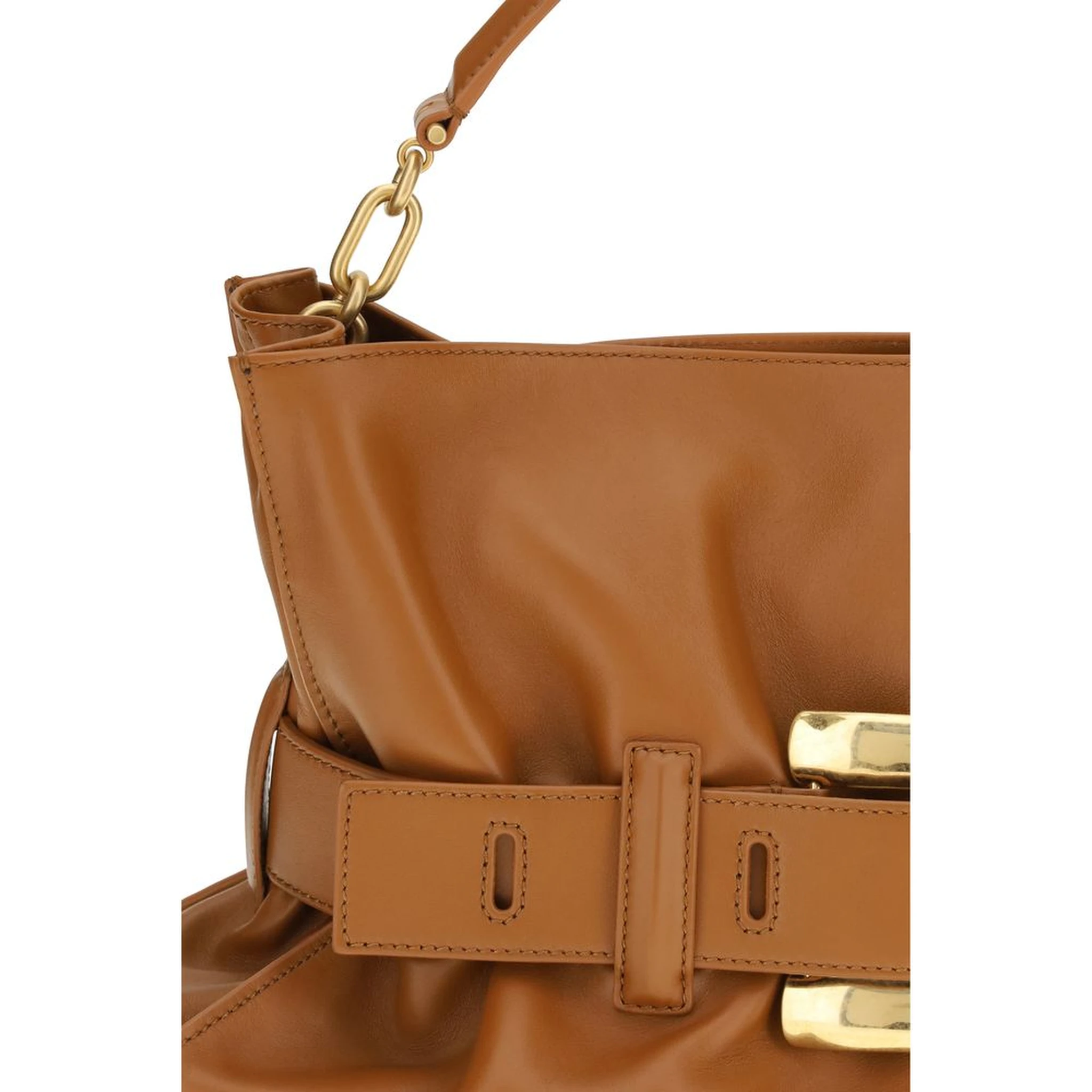 Brown Calf Leather Bos Taurus Handbag