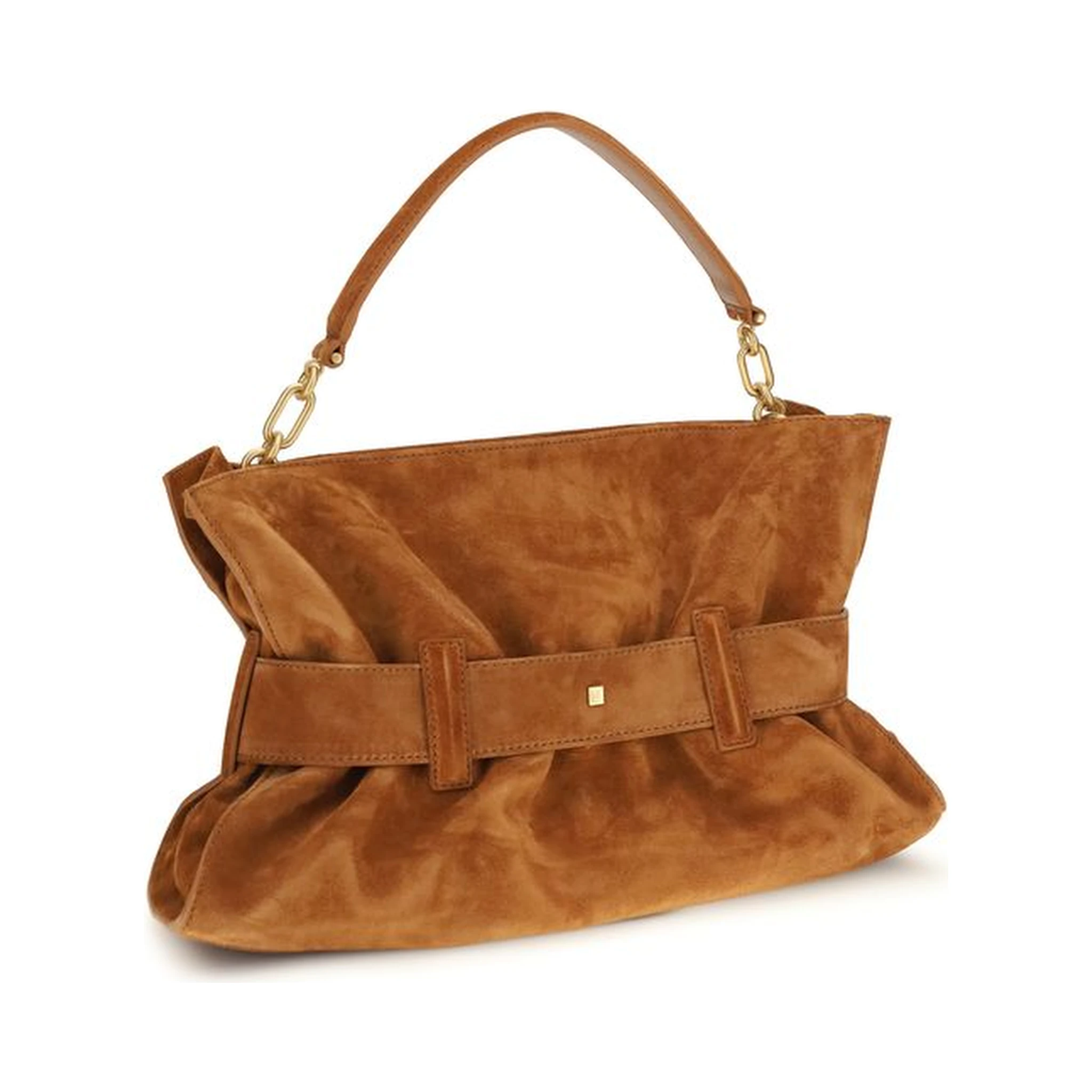 Brown Calf Leather Bos Taurus Handbag