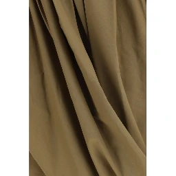 Bicolor Cotton Midi Skirt