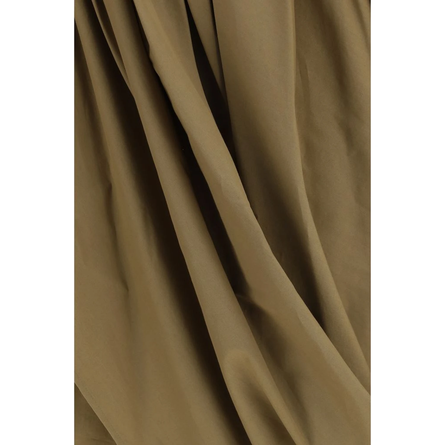 Bicolor Cotton Midi Skirt