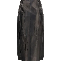 Black Lamb Ovis Aries Aries Midi Skirt