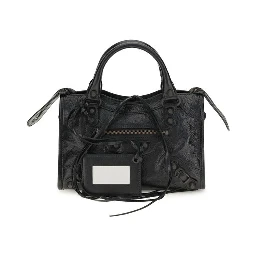 Black Lamb Leather Shoulder Bag