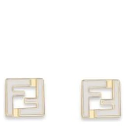 White Brass Earrings