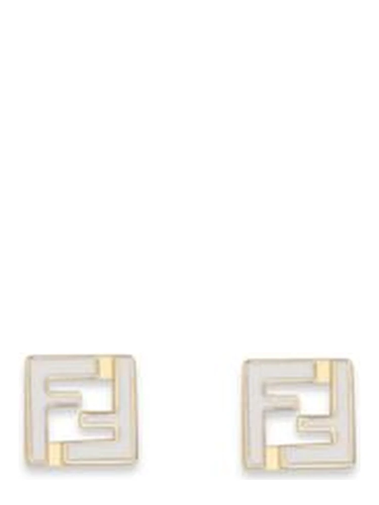 White Brass Earrings