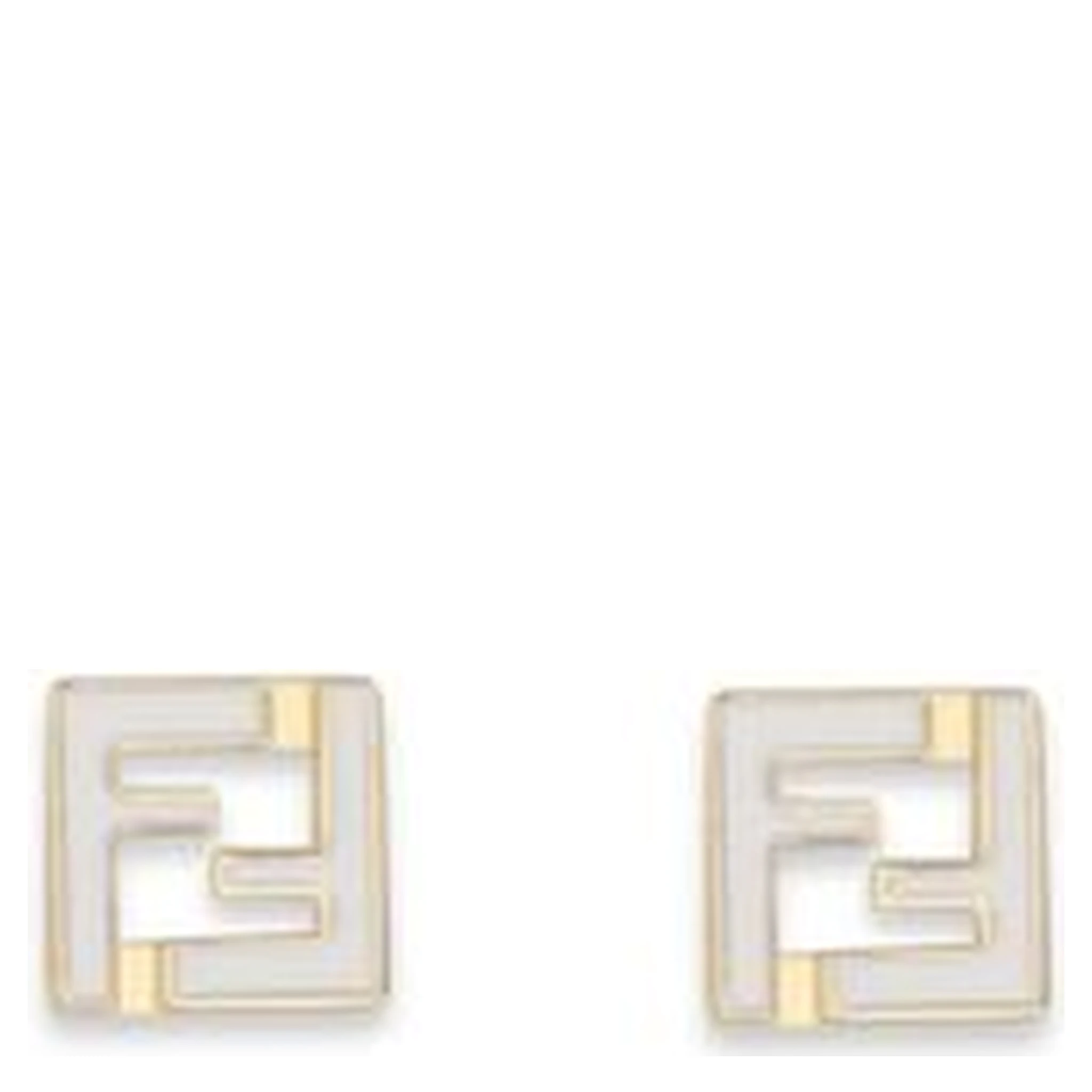 White Brass Earrings
