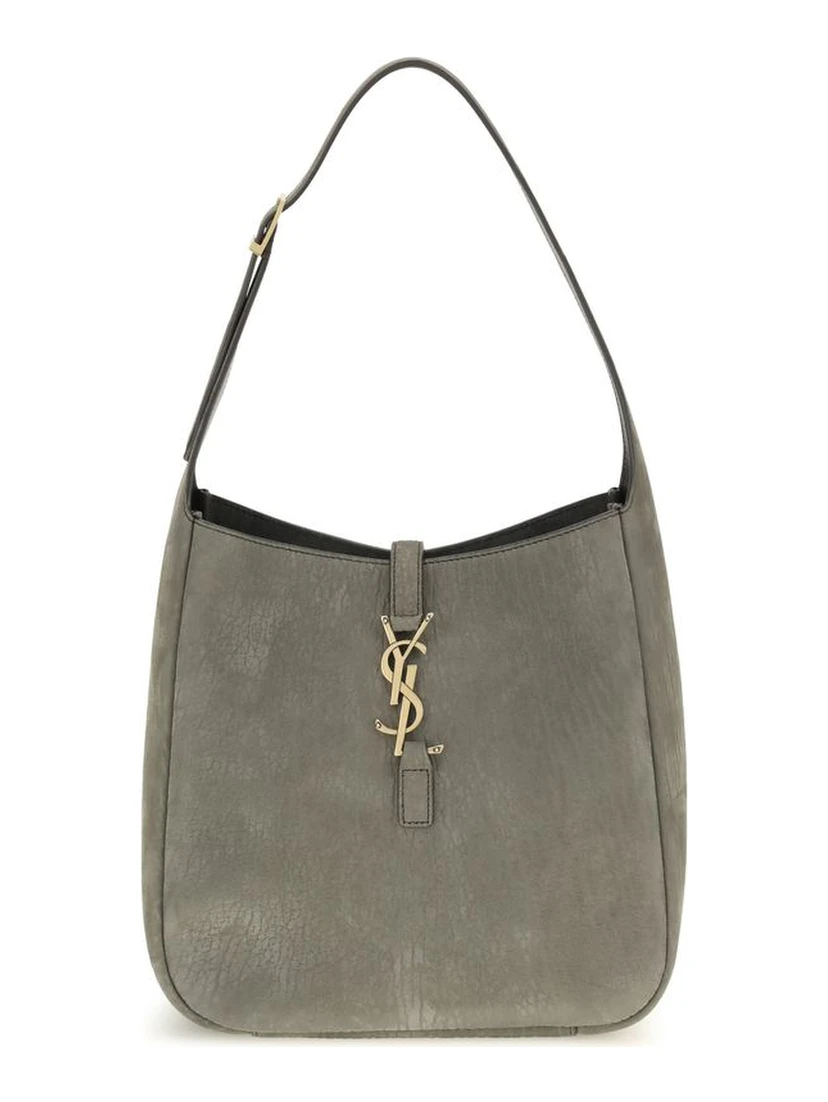 Gray Calf Leather Bos Taurus Shoulder Bag