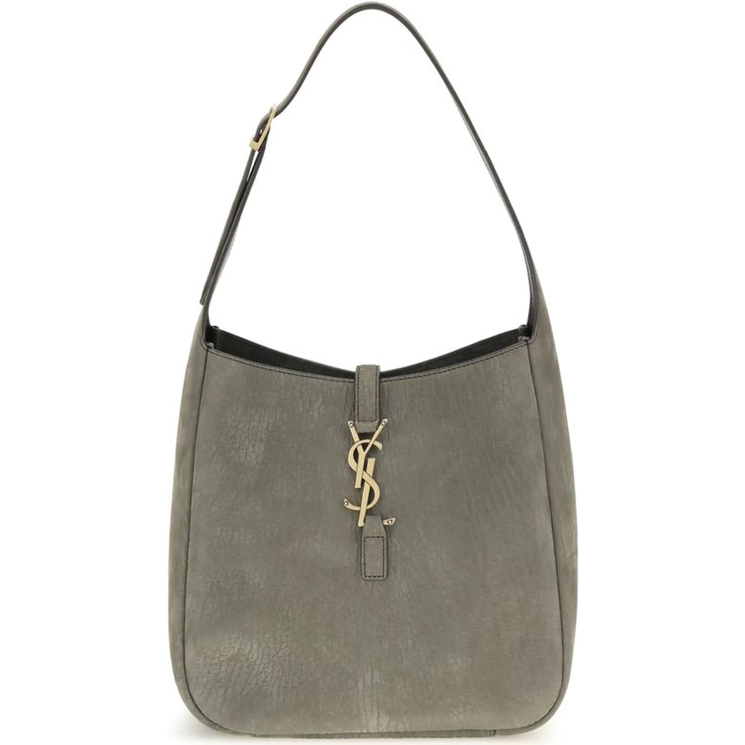 Gray Calf Leather Bos Taurus Shoulder Bag