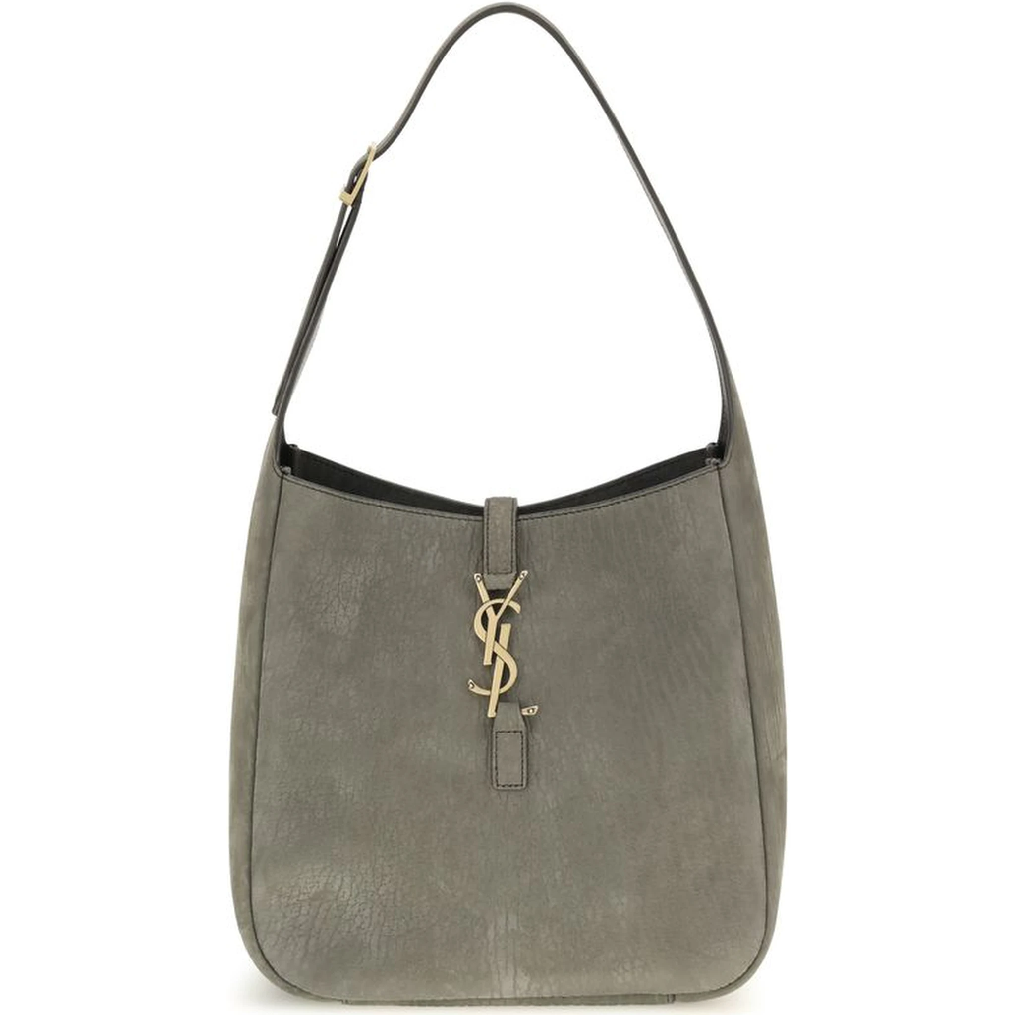 Gray Calf Leather Bos Taurus Shoulder Bag