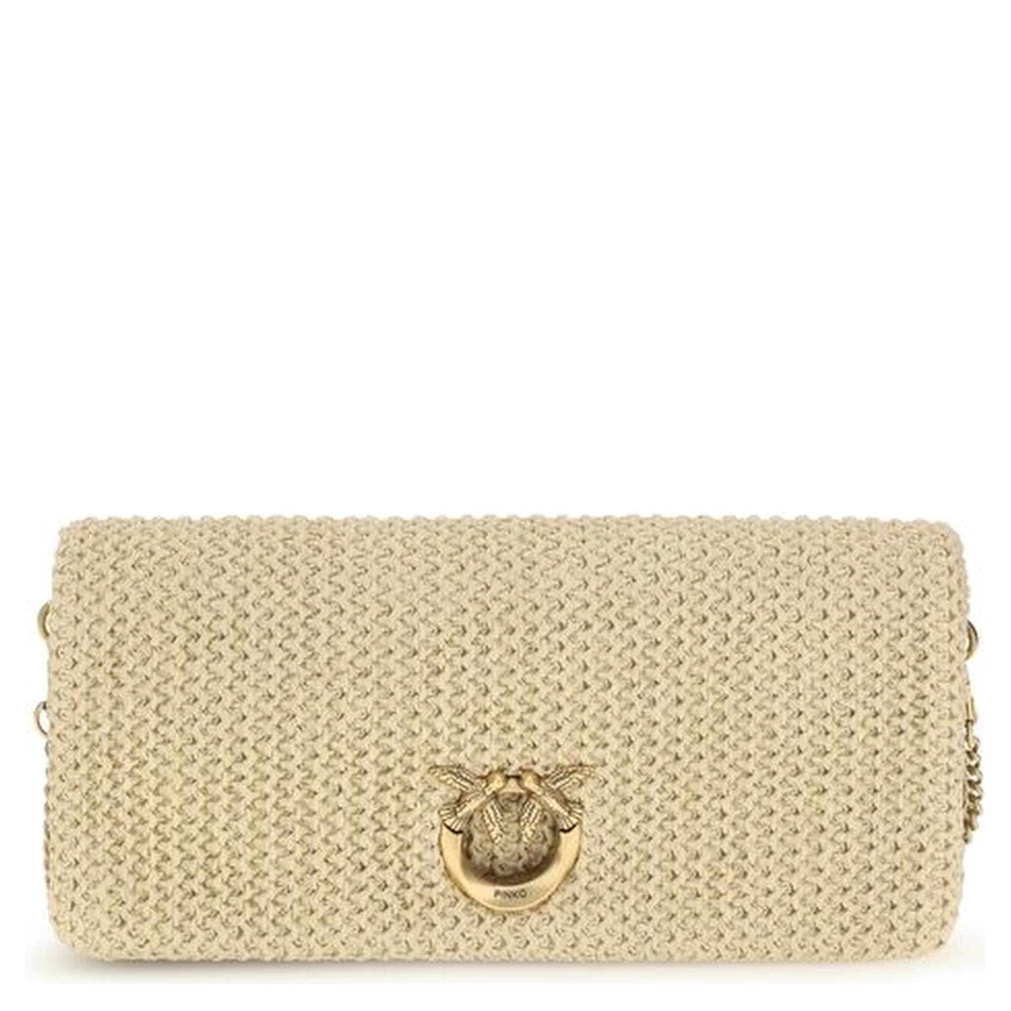 Beige Polypropylene Shoulder Bag