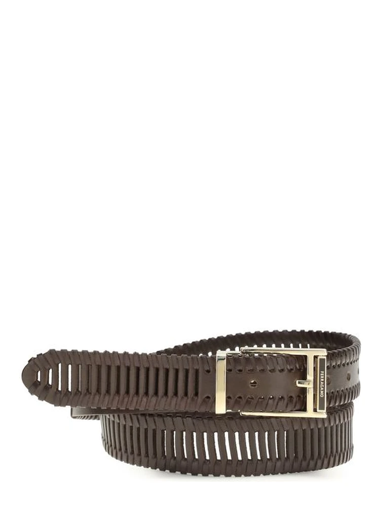 Brown Calf Leather Bos Taurus Regular Belt