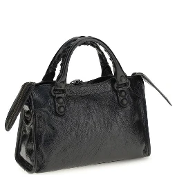 Black Lamb Leather Shoulder Bag