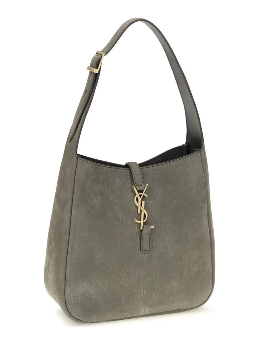 Gray Calf Leather Bos Taurus Shoulder Bag