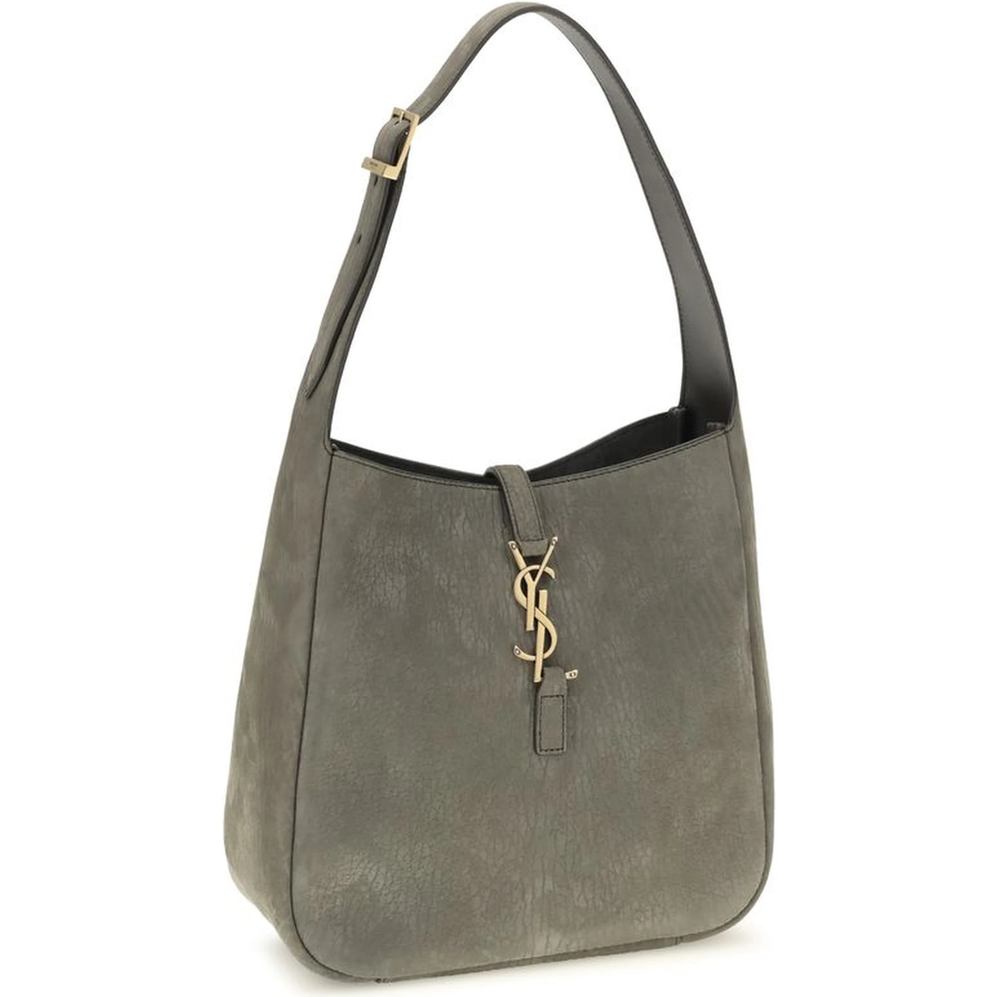 Gray Calf Leather Bos Taurus Shoulder Bag