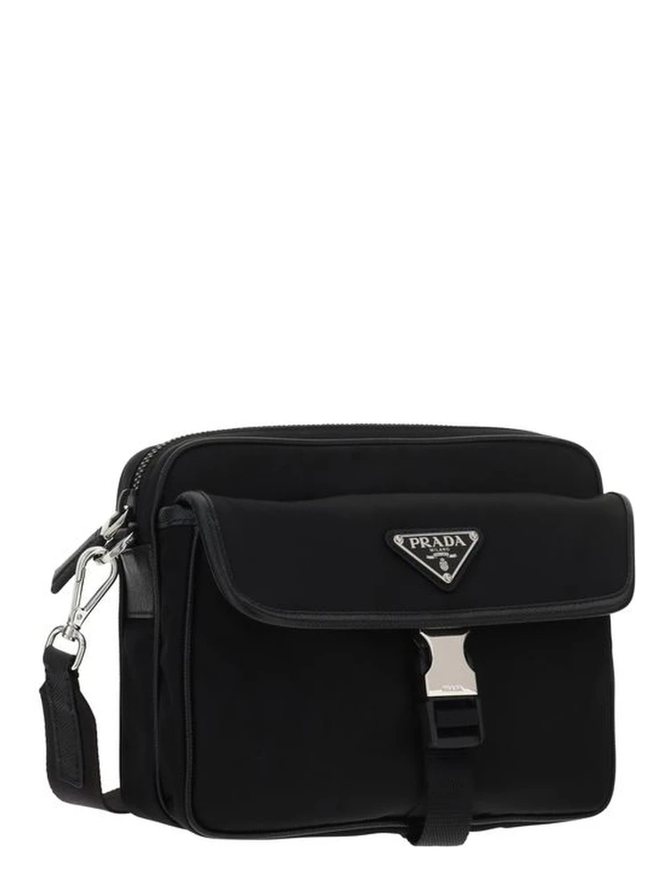 Black Recycled Polyamide Shoulder Bag alternative