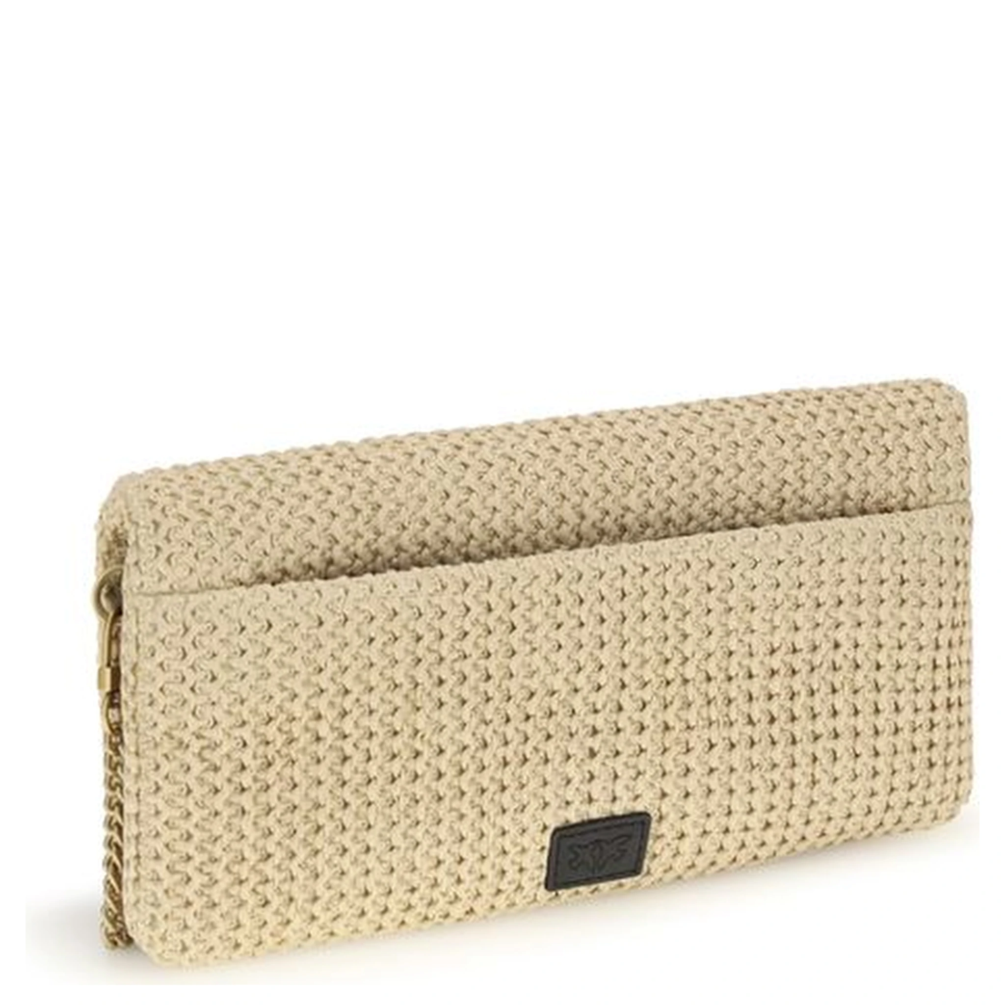 Beige Polypropylene Shoulder Bag