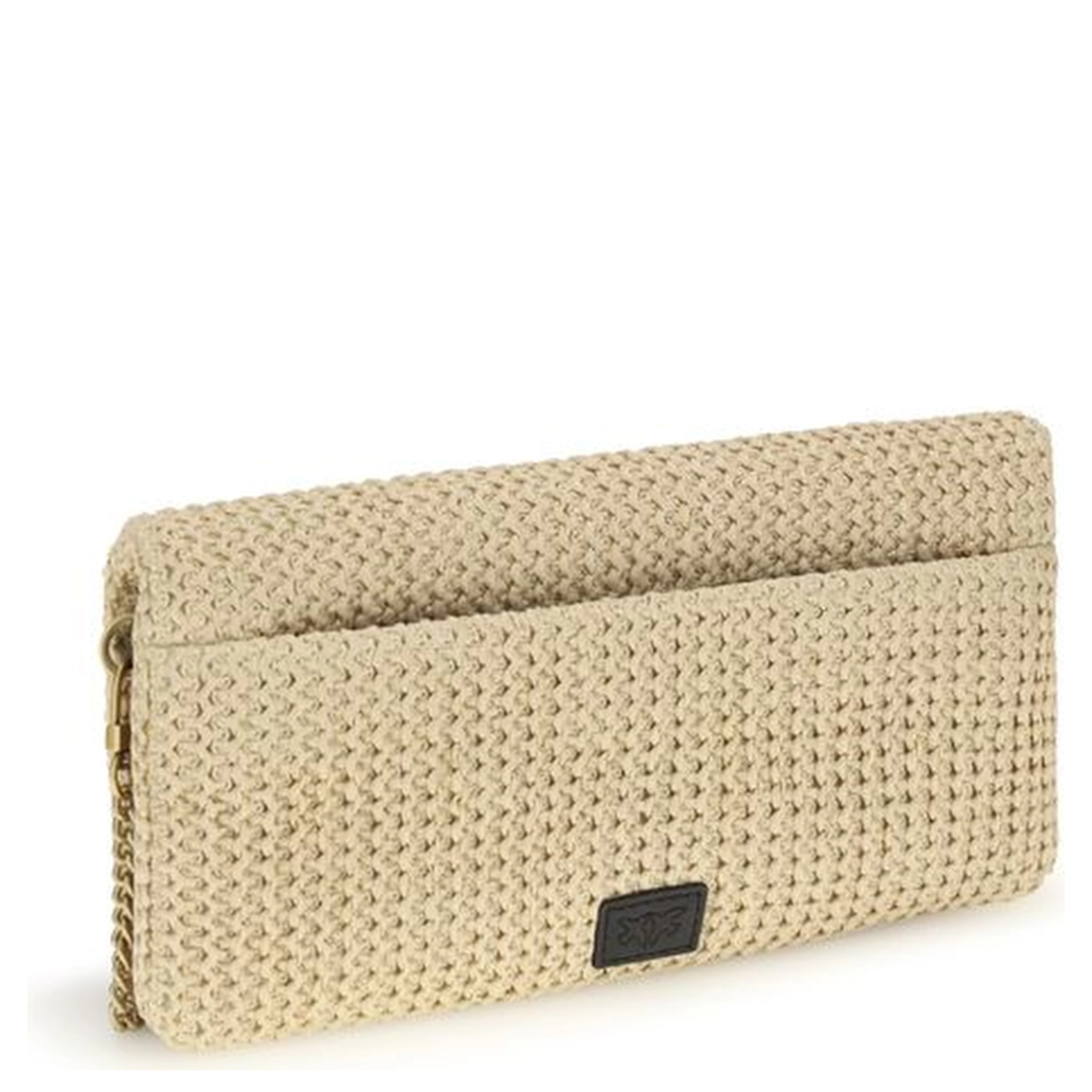 Beige Polypropylene Shoulder Bag