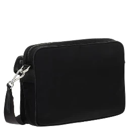 Black Recycled Polyamide Shoulder Bag