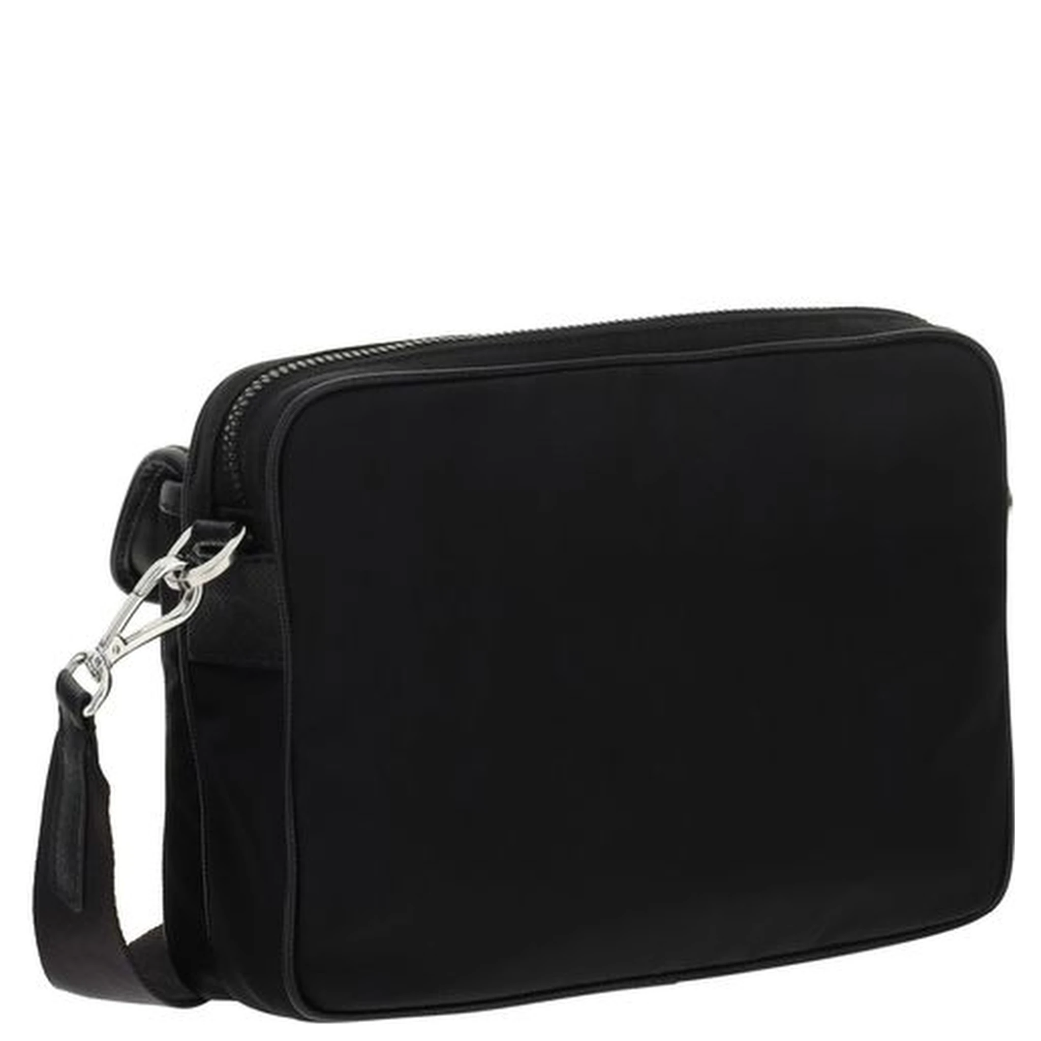 Black Recycled Polyamide Shoulder Bag