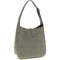 Gray Calf Leather Bos Taurus Shoulder Bag