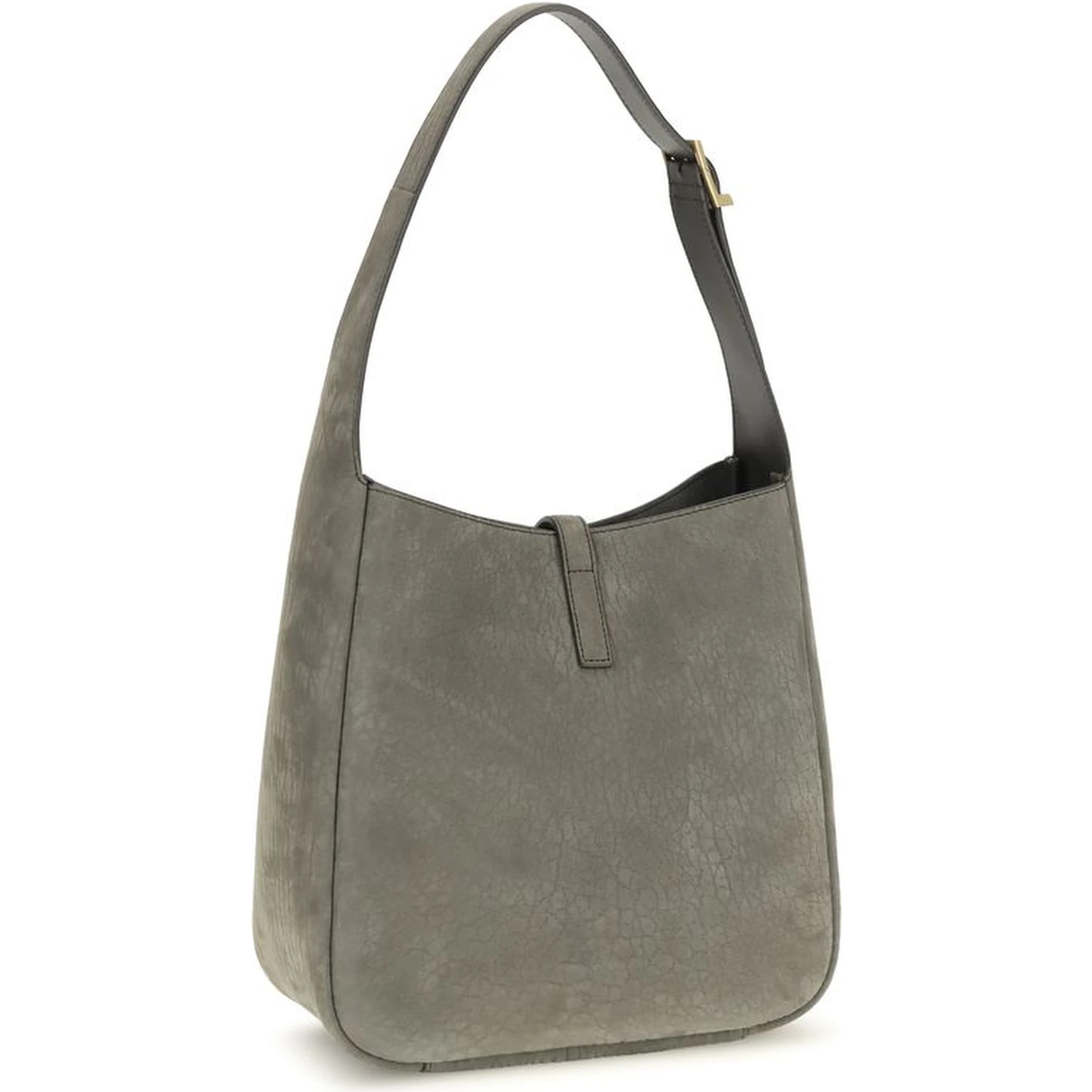 Gray Calf Leather Bos Taurus Shoulder Bag