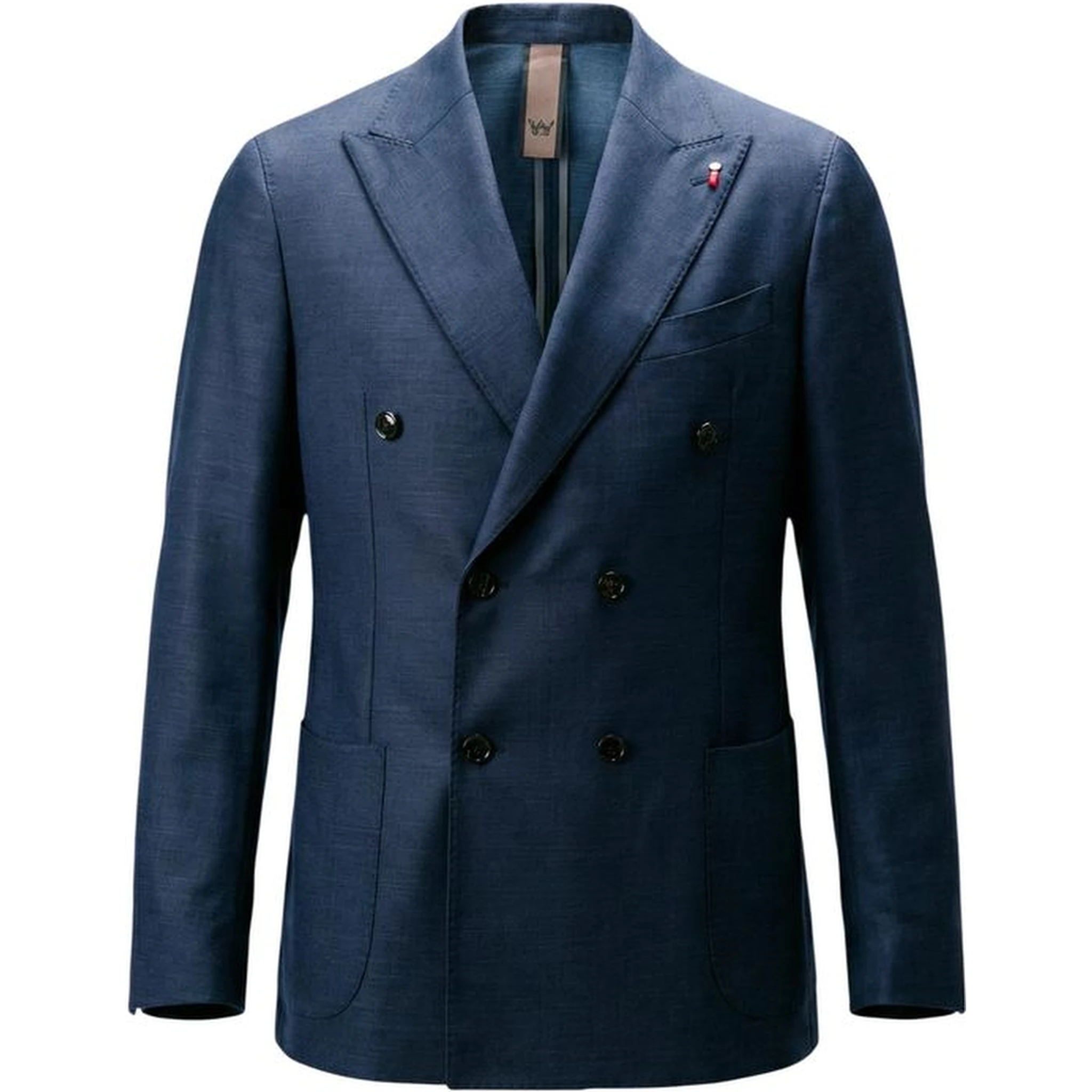 Blue Polyester Two-Piece Suit