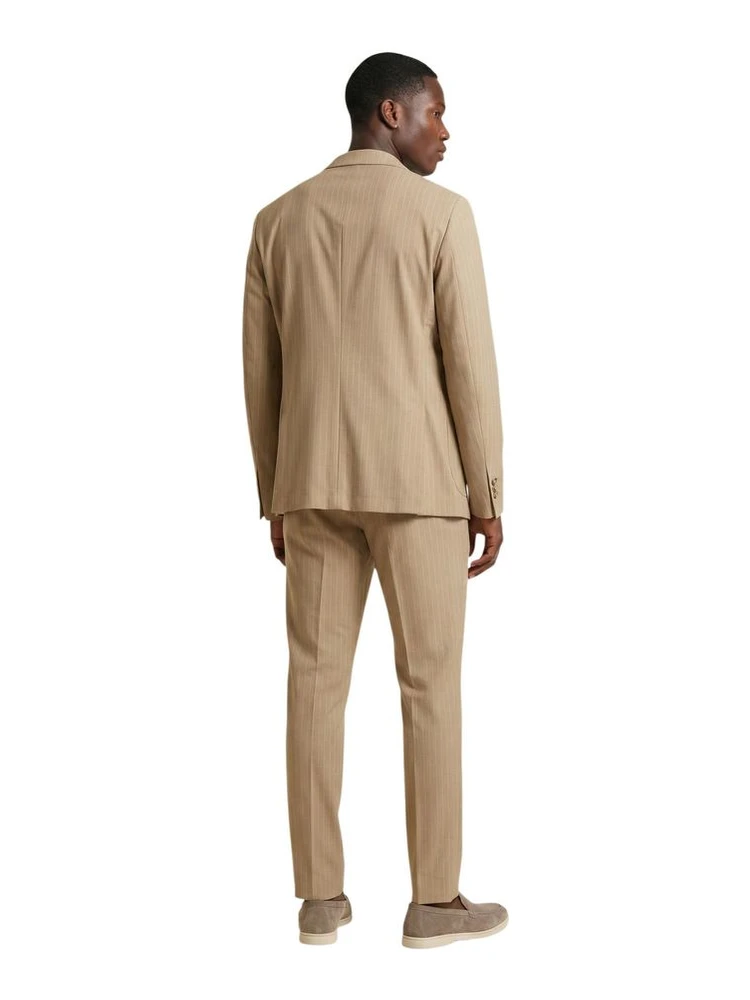 Beige Polyester Two-Piece Suit alternative