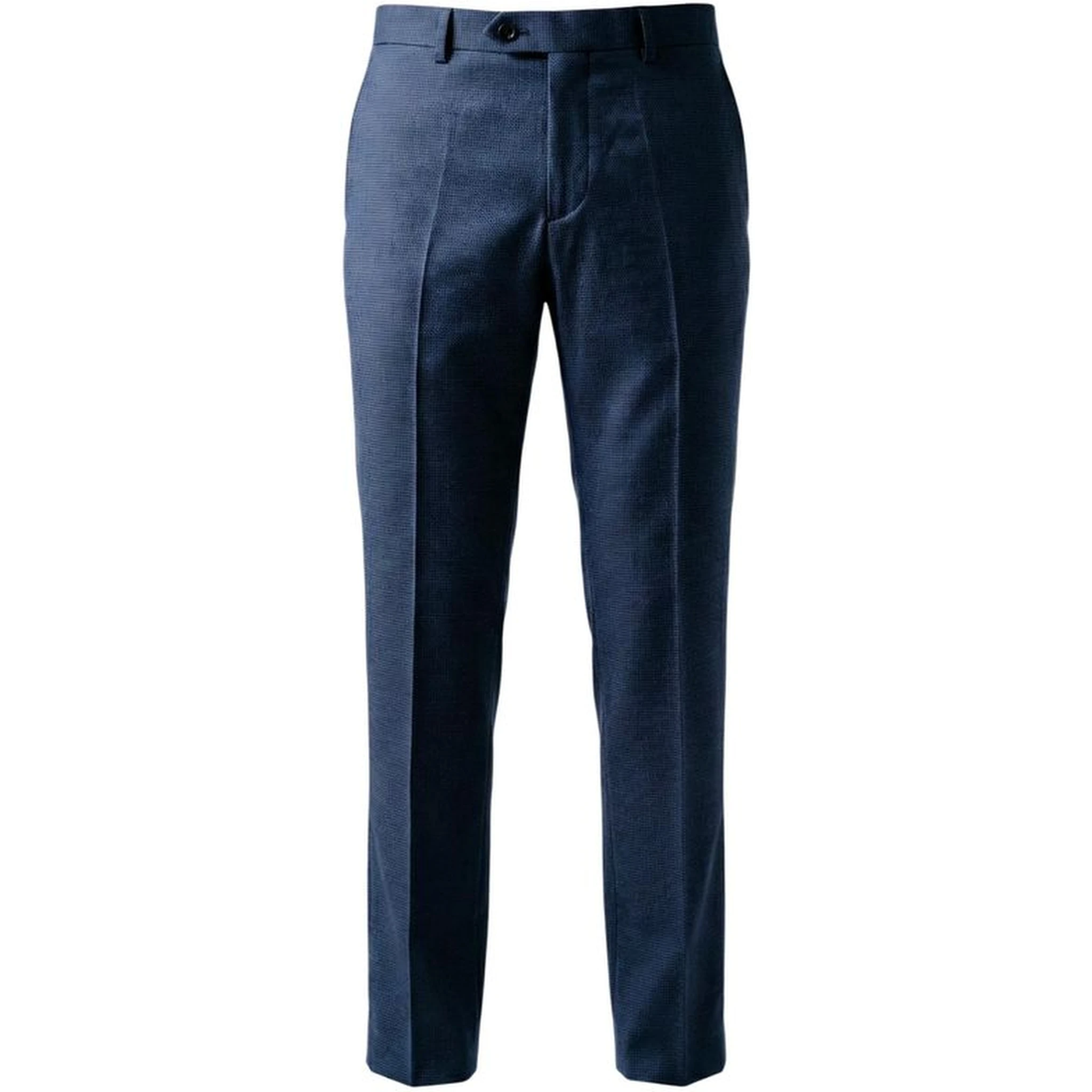 Blue Polyester Two-Piece Suit