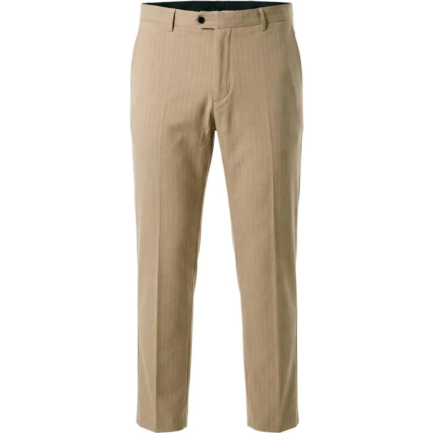 Beige Polyester Two-Piece Suit