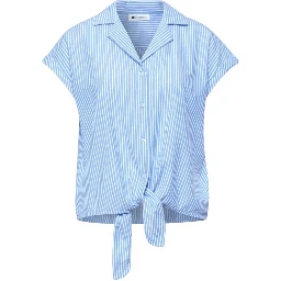 Blue Cotton Shortsleeve Shirt