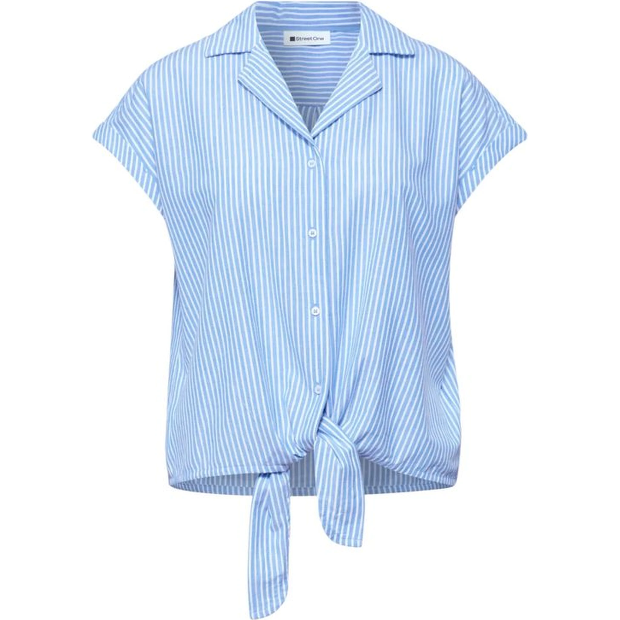 Blue Cotton Shortsleeve Shirt