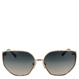 نظارات شمسية معدنية ذهبية