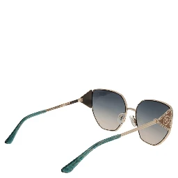 نظارات شمسية معدنية ذهبية