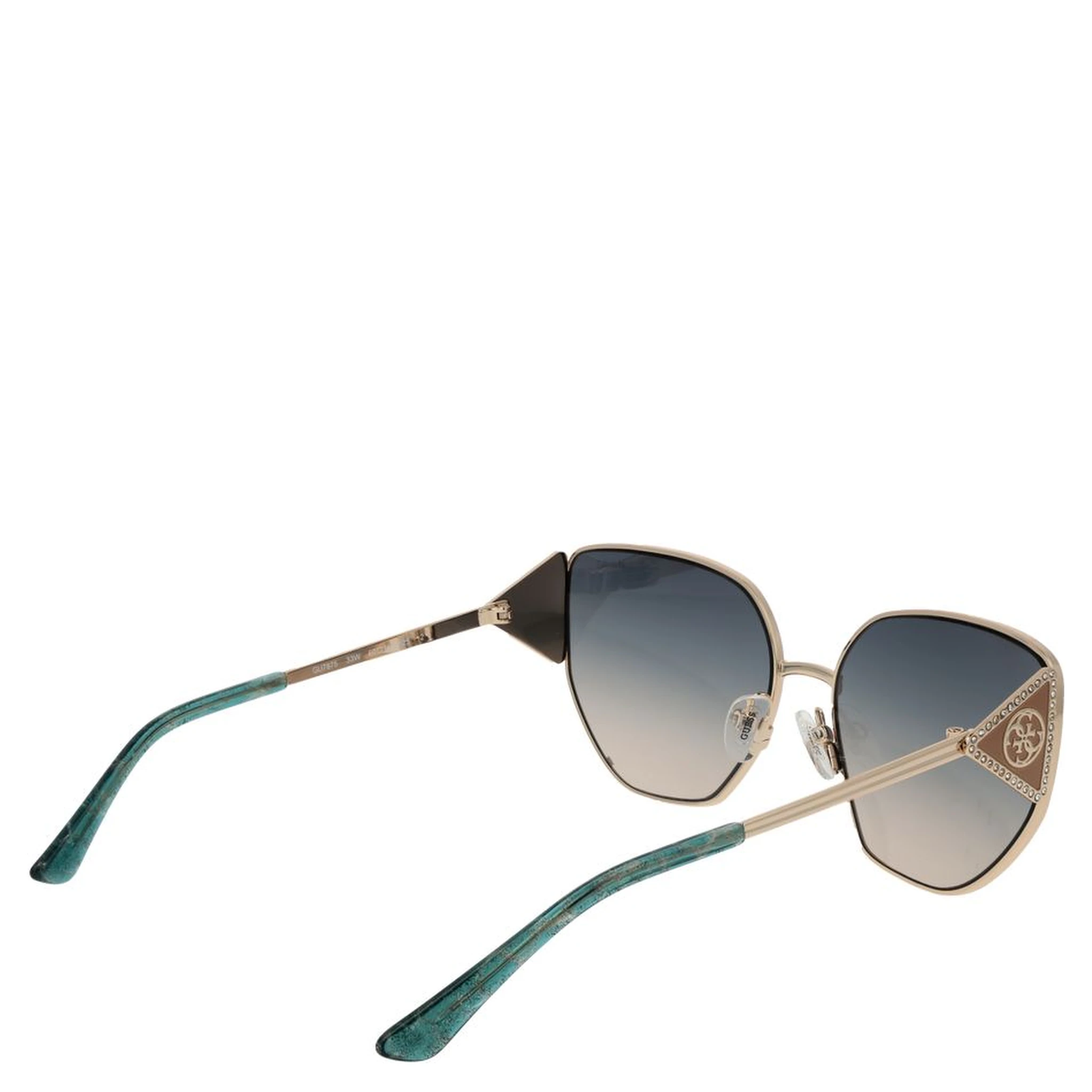 نظارات شمسية معدنية ذهبية