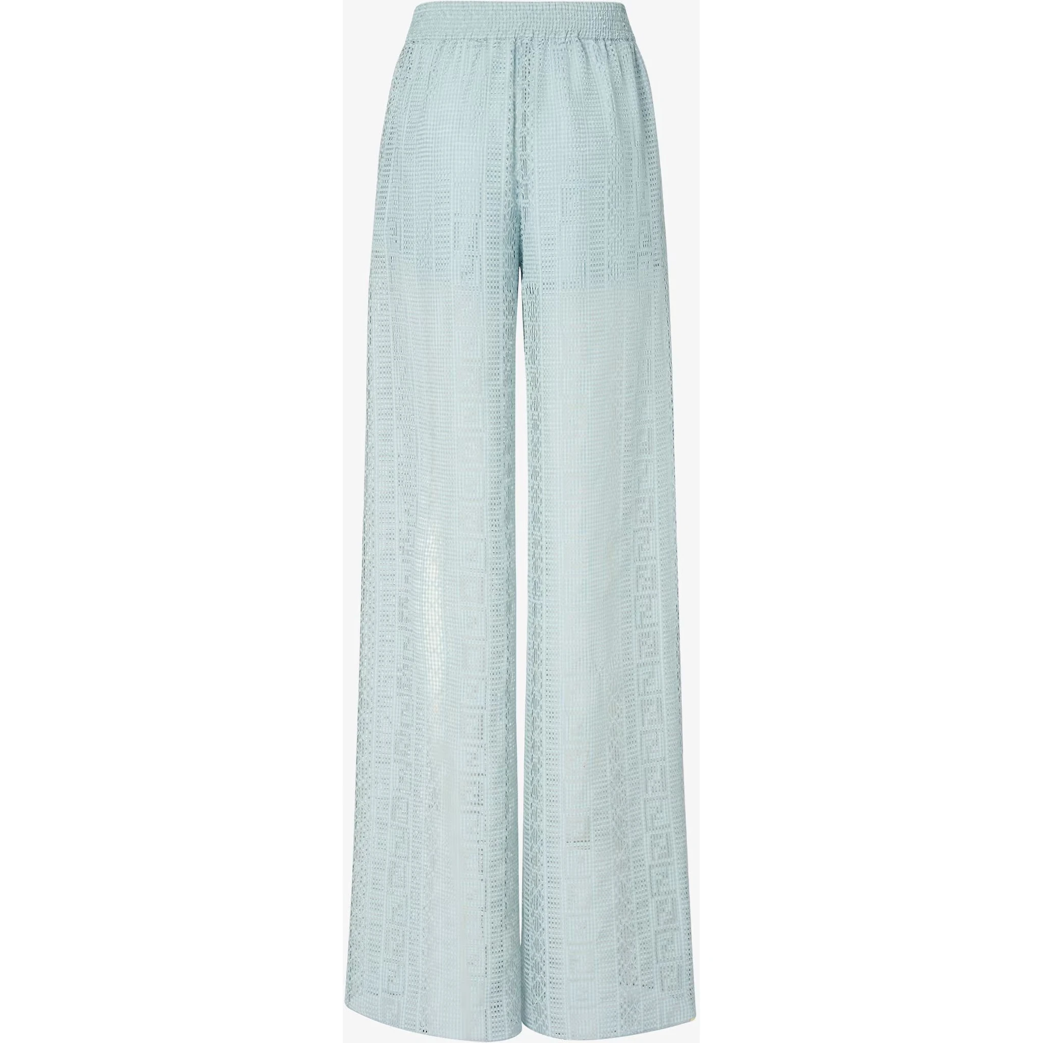 Wide leg pants in silk