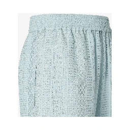 Wide leg pants in silk