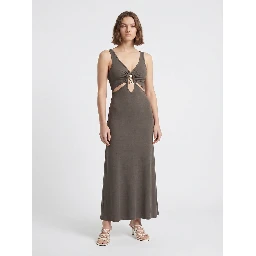 DROPLET CRYSTAL LOOPHOLE TANK DRESS