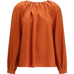 Orange Cotton Blouse