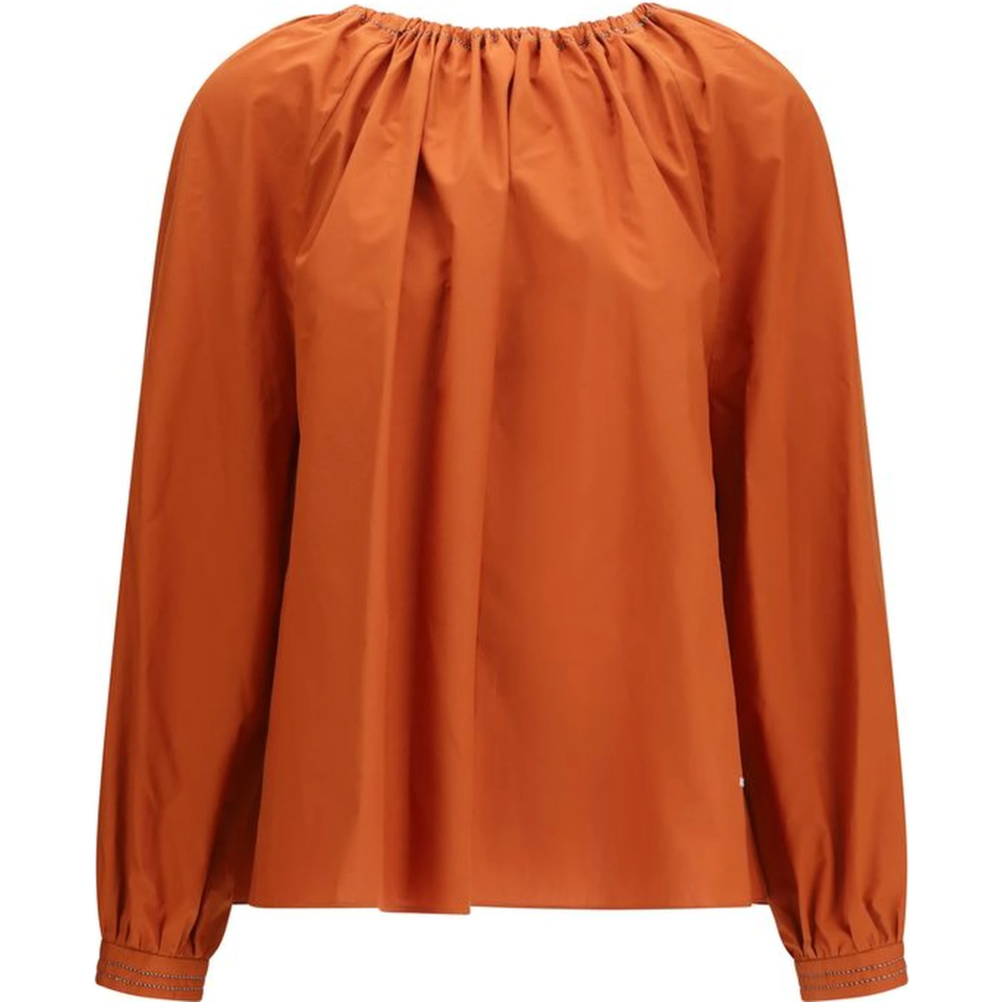 Orange Cotton Blouse
