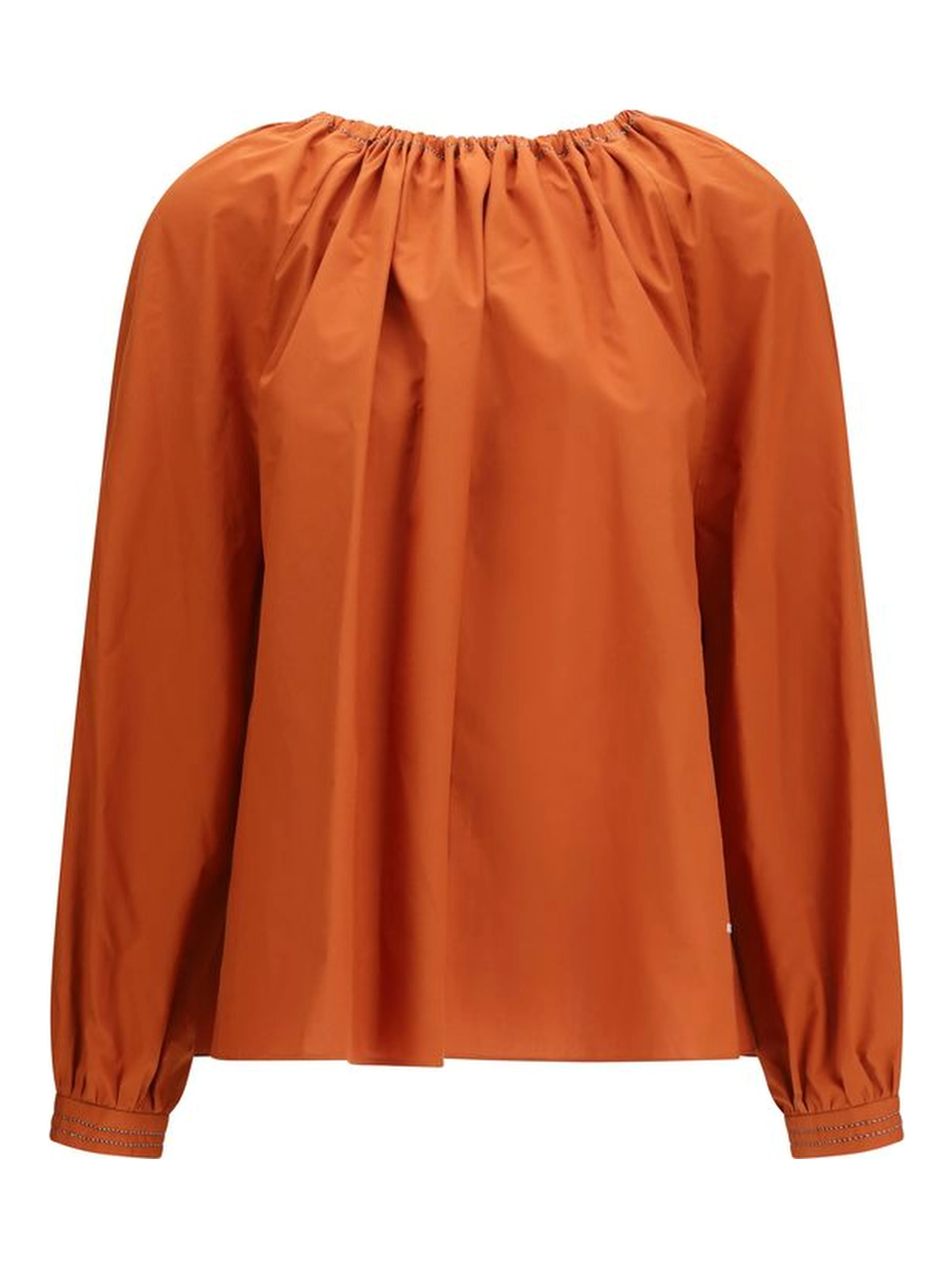 Orange Cotton Blouse