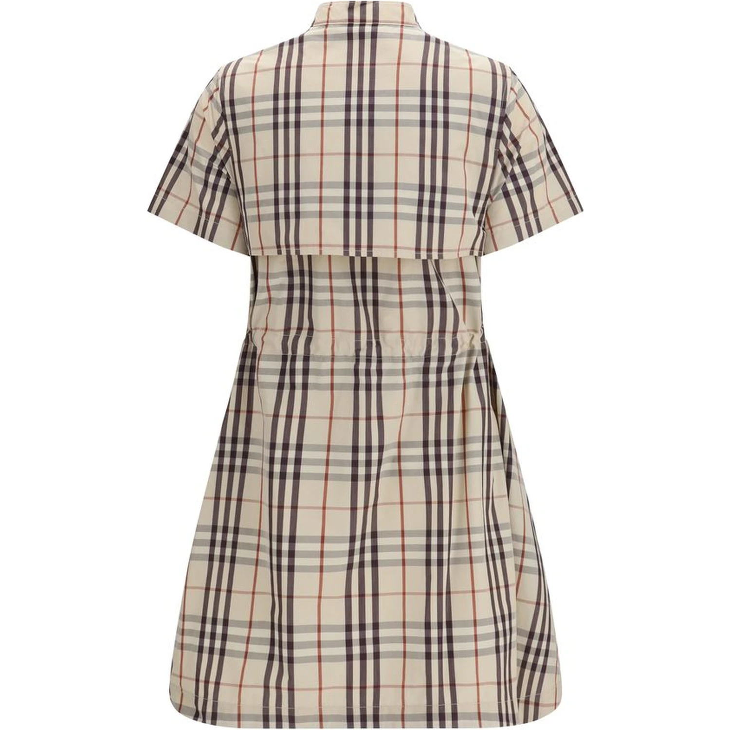 Beige Cotton Casual Dress