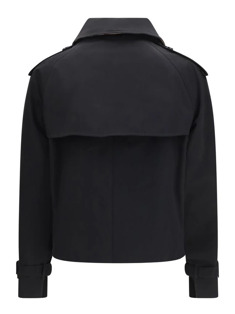 Black Cotton Trench Coat alternative