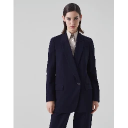Blue Cotton Coat