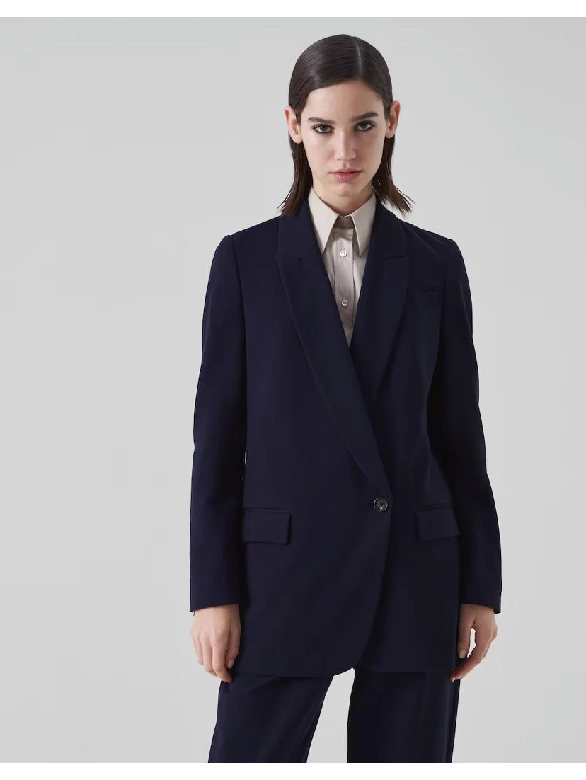 Blue Cotton Coat