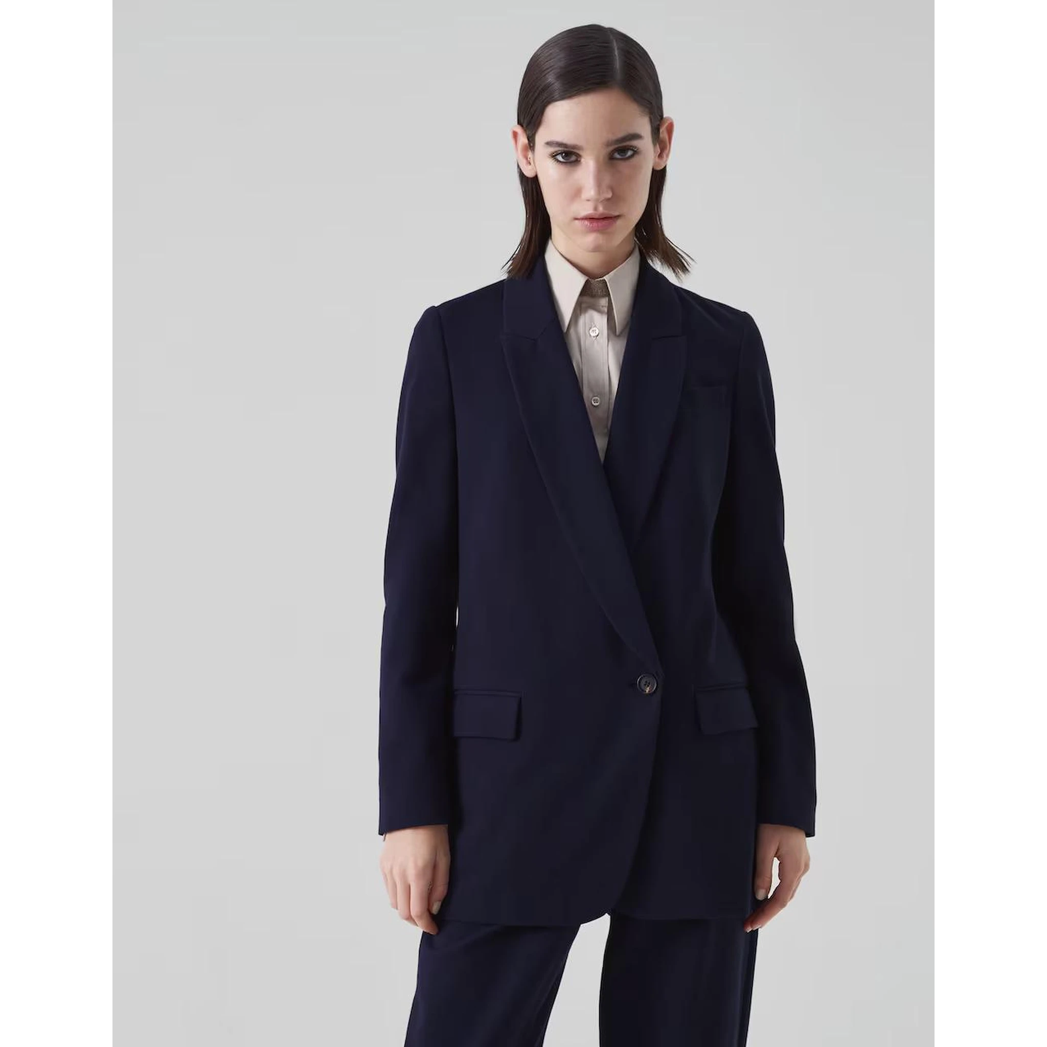 Blue Cotton Coat