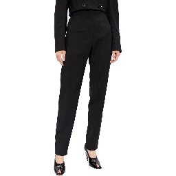 Black Elastane Dress Pants