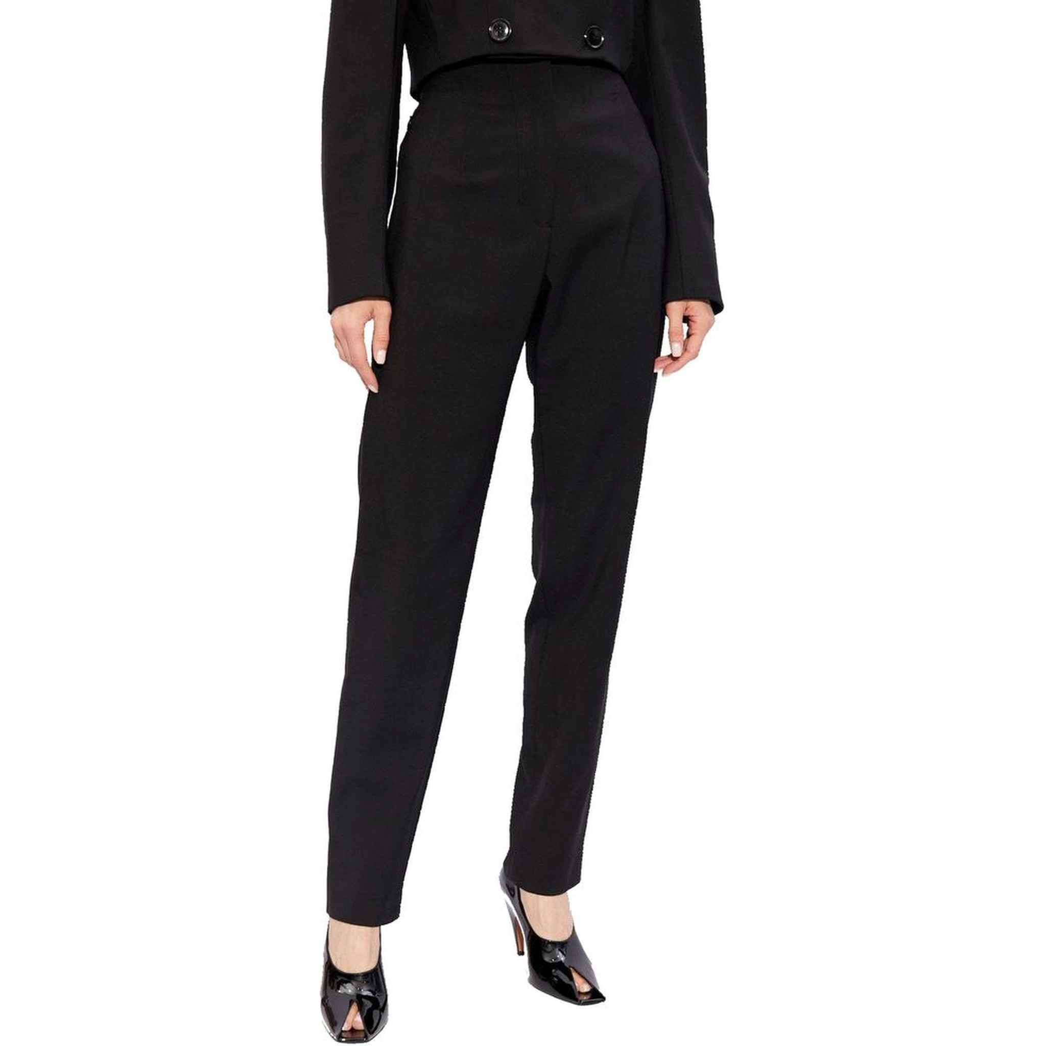 Black Elastane Dress Pants