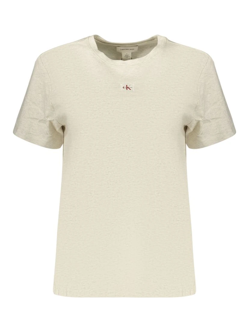 Gray Cotton Women's T-Shirt