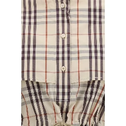 Beige Cotton Casual Dress