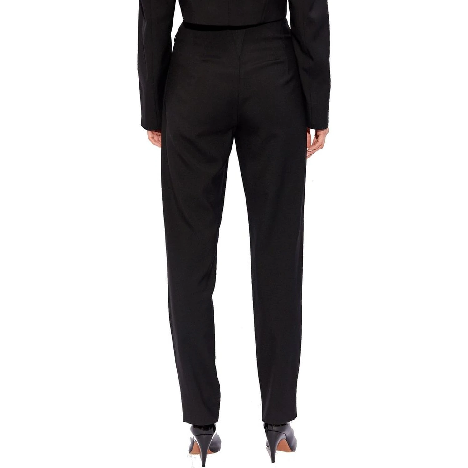 Black Elastane Dress Pants