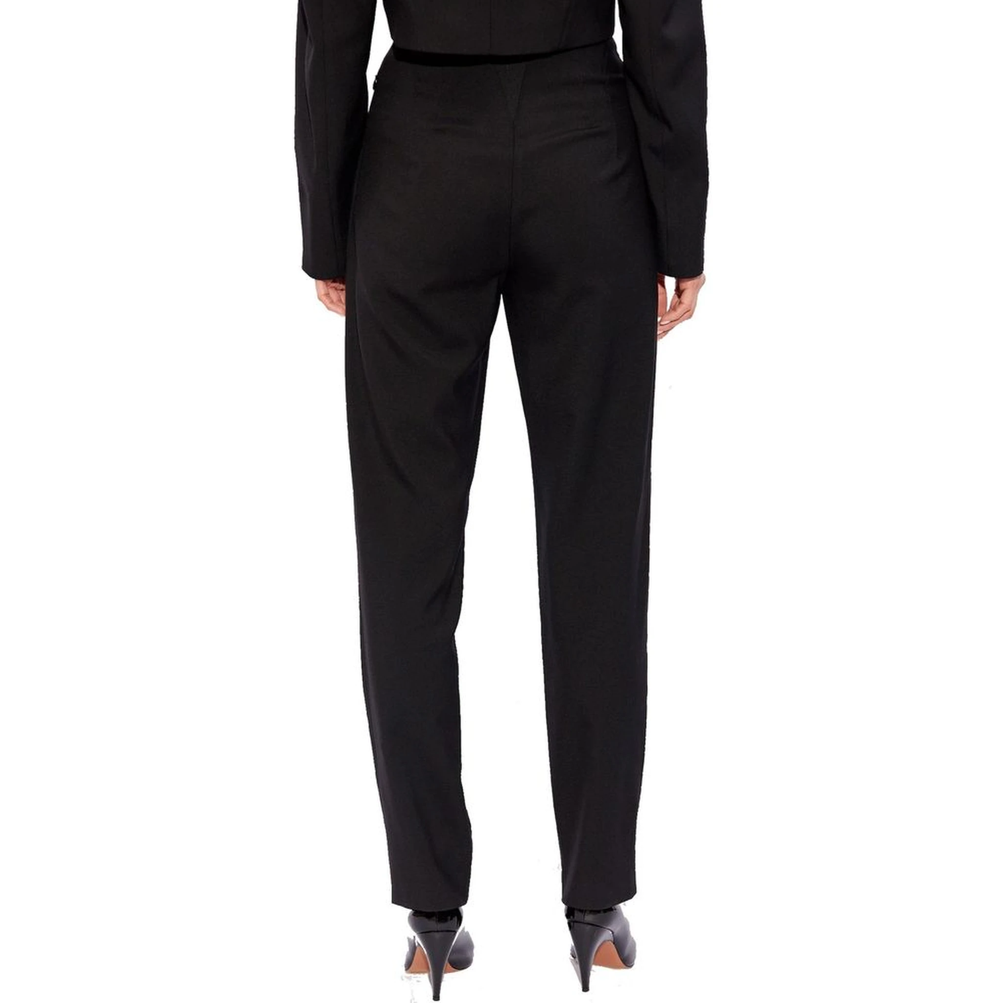 Black Elastane Dress Pants